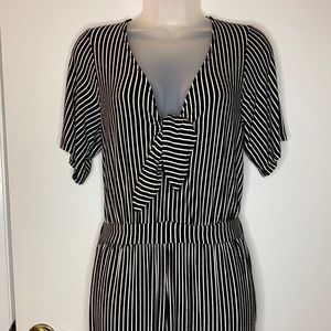 American Eagle Cotton Striped Pantsuit Size M